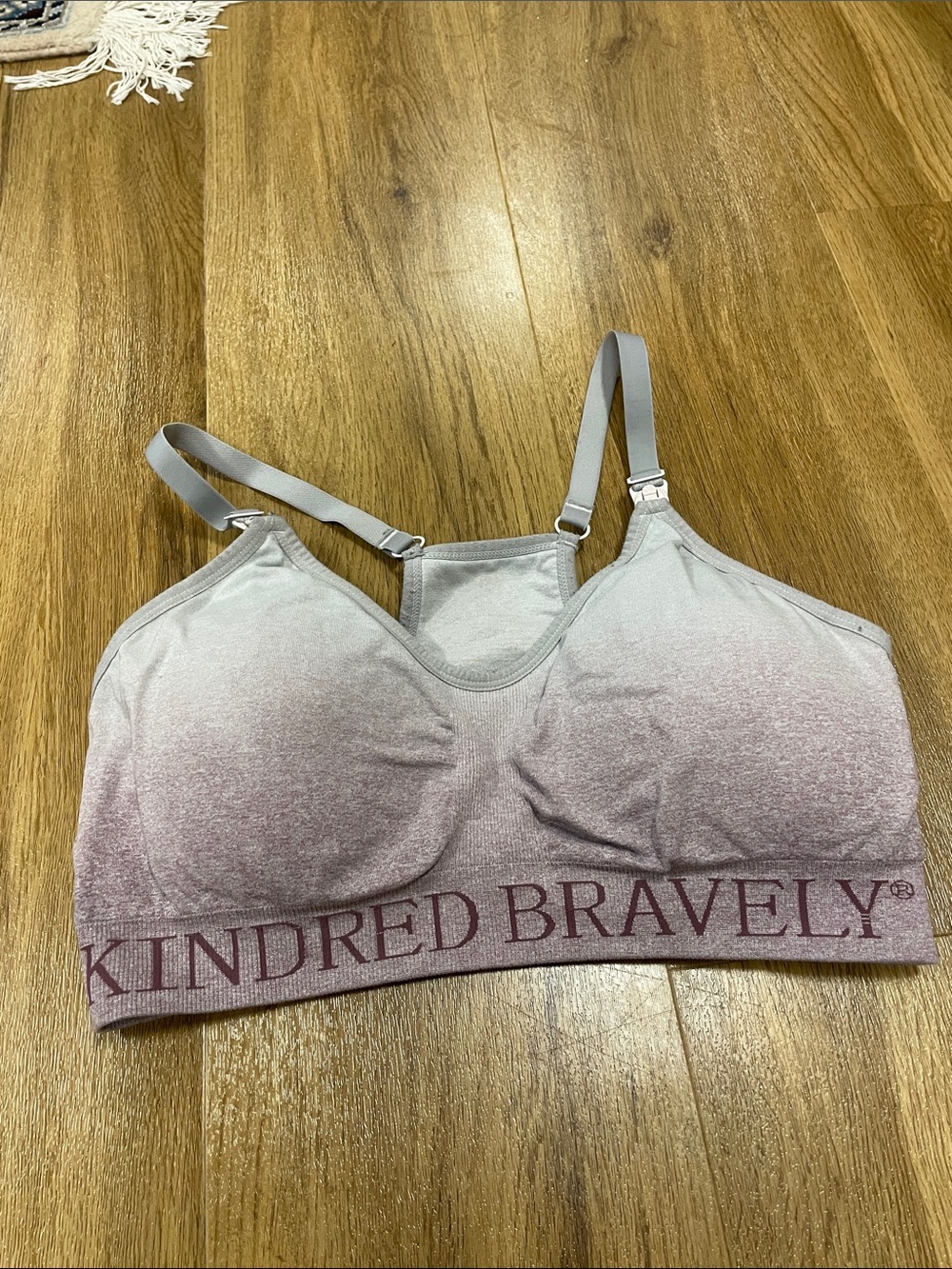 Kindred Bravely Nursing Bras - Black and Light Pink Ombre - Picture 8 of 10